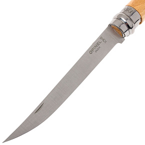 Нож филейный Opinel: №12 VRI Effile Slim (нерж.сталь,бук)