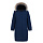 Пальто пуховое женское Acoot: Печора — Темно-синий