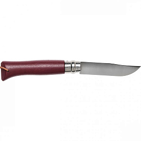 Нож Opinel: Trekking №8 VRI (нерж.сталь,граб, темляк) красно-коричн.