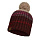 Шапка Buff: Knitted&Polar Hat Buff Alina — Maroon