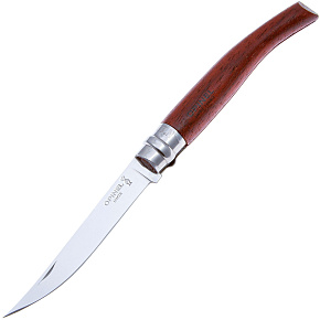 Нож филейный Opinel: №10 VRI Effile Slim (нерж.сталь,падук)