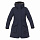 Пальто пуховое женское: Bask Vishera V2 — Синий тмн