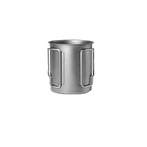 Кружка складные ручки AMG Titanium: Single Cup 220мл титан