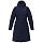 Пальто пуховое женское Bask: Flame — Синий тмн