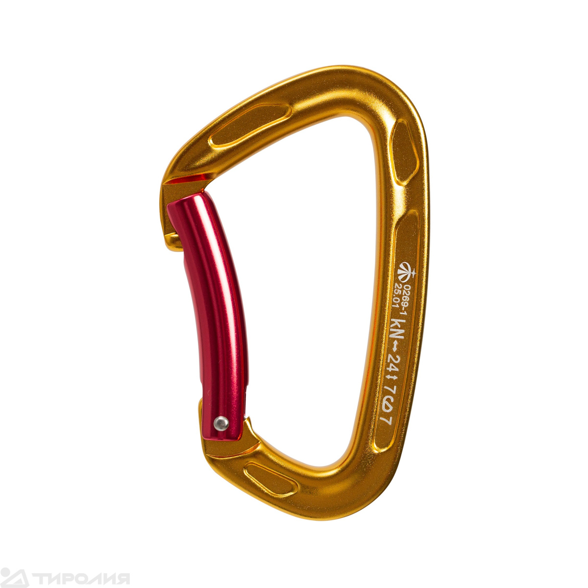 Карабин Вертикаль: Скалолазный с гнутой защелкой 0269