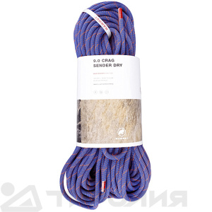 Веревка динамическая Mammut: 9.0 Crag Sender Dry Rope