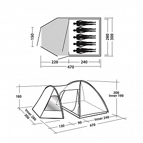 Палатка Easy Camp: Eclipse 500