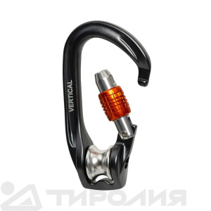 Карабин с роликом Вертикаль: «Рок-н-ролл» с муфтой, дюраль