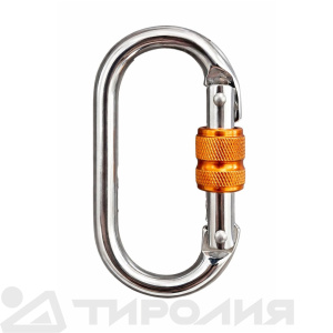 Карабин Вертикаль: Овал с муфтой, сталь 0259