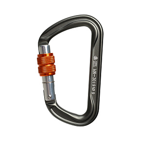 Карабин Вертикаль: GRAY трапеция с муфтой, дюраль