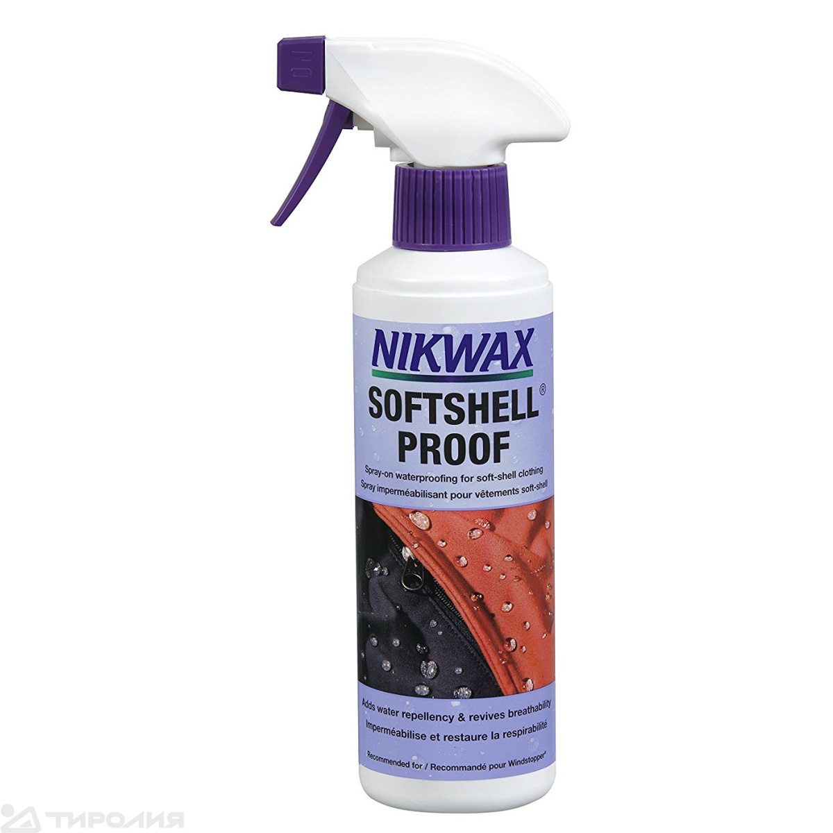 Водоотталкивающая пропитка для одежды Nikwax: SoftShell Spray On 