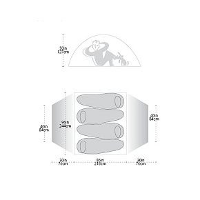 Палатка: Big Agnes Blacktail 4 Package: Includes Tent and Footprint