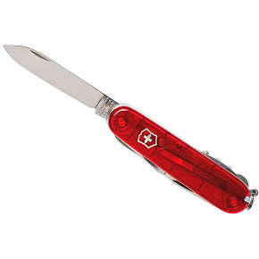 Мультинструмент Victorinox: Climber Полупрозрачный Красный