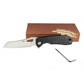 Нож Honey Badger: Wharnclever L с чёрной рукоятью (HB1031)