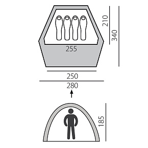 Палатка быстросборная Btrace: Home 4 (Зеленый)