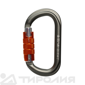 Карабин Вертикаль: GRAY овал автомат, дюраль