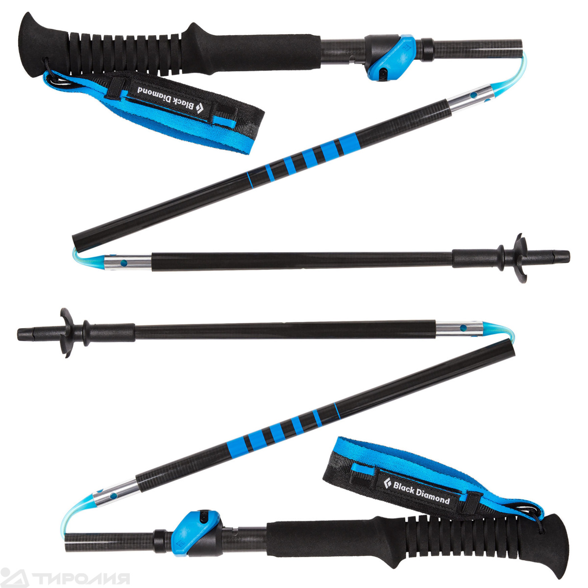Палки треккинговые Black Diamond: Distance Carbon FLZ Poles