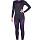 Комплект термобелья женский UTO: Sports 2.0 Bamboo Charcoal W's — Black/Purple