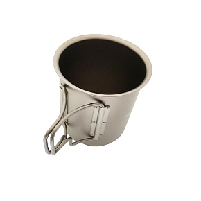 Кружка складные ручки AMG Titanium: Single Cup 220мл титан