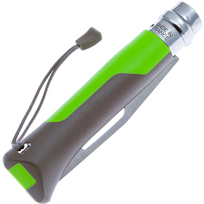 Нож со свистком Opinel: Outdoor №8 VRI (нерж.сталь,пластик,зеленый)