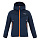 Толстовка детская Salewa: Agner Melange Pl K Fz Hdy — Navy Blazer Melange/4570