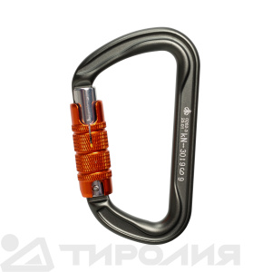 Карабин Вертикаль: GRAY трапеция трехтактный, дюраль