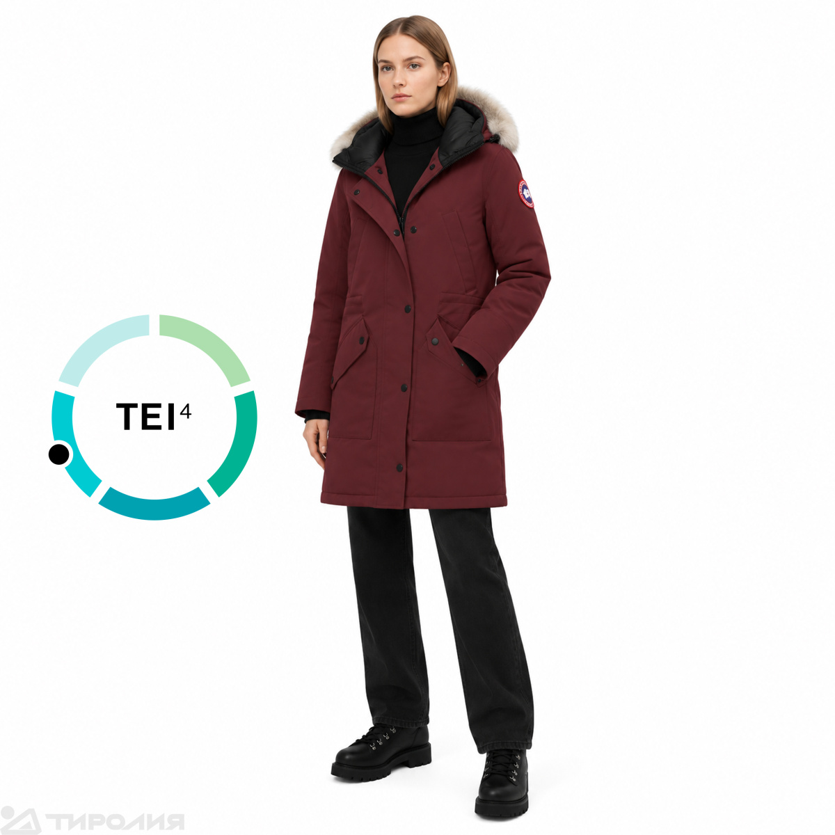 Куртка пуховая женская: Canada Goose Ellesmere Parka