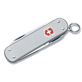 Мультинструмент Victorinox: Classic Alox серебристая алюминиевая рукоять