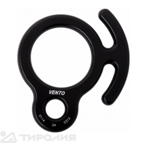 Страховочно-спусковое устройство Венто: Восьмерка рогатая черная