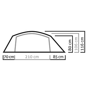 Палатка Salewa: Sierra Leone lll Tent (Lightgrey/Cactus)