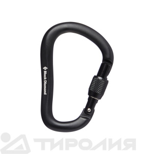 Карабин Black Diamond: Rocklock Screwgate (Black)