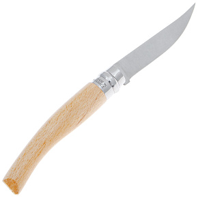 Нож филейный Opinel: №8 VRI Effile Slim (нерж.сталь,бук)