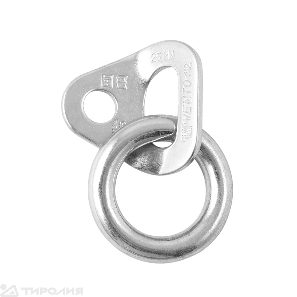 Шлямбурное ухо с кольцом Венто: оцинковка д. 12мм
