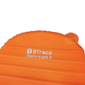 Коврик самонадув. Btrace : Therm-a-Pro 4, 183*55*4 см (Оранжевый)