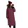 Пальто пуховое женское Red Fox: Aurora lll — Темно-вишневый